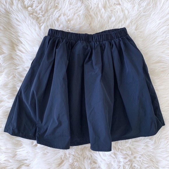 H&M Navy Blue Flare Circle Mini Skirt - Picture 6 of 7